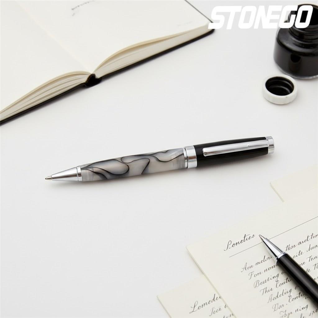 

Luxury Metal Ballpoint Pen Retractable Stainless Steel Lacquer Roller Ball Pen Office Writing Tool білий