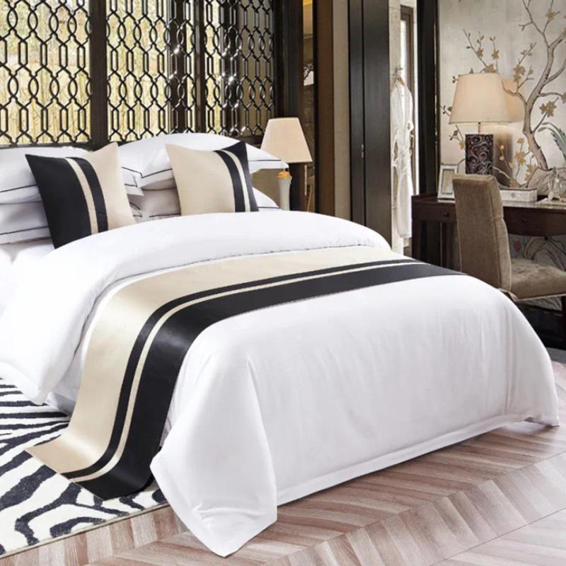 

Европейский стиль бегунки роскошная вышивка кровать флаг бросить бегун свадебный номер отель украшение дома кровать хвост полотенце наволочка 45*45cm(pillowcase）