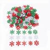 50PCS Snowflake Decorations Wood Slices Ornaments Christmas Cutouts Buttons Tags for Xmas Tree Hanging Painting DIY Crafts