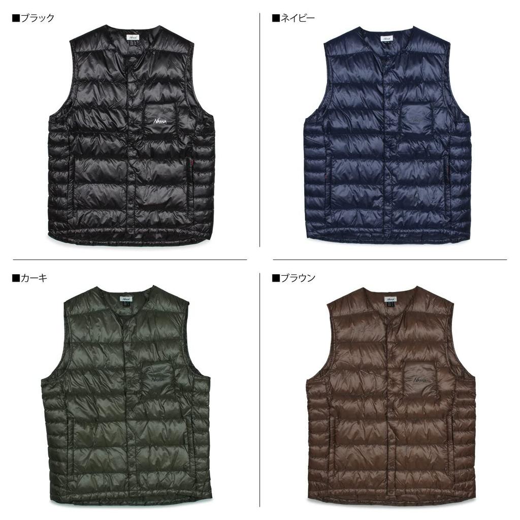 NANGA INNER DOWN VEST N1IdBKE2 Brown XL