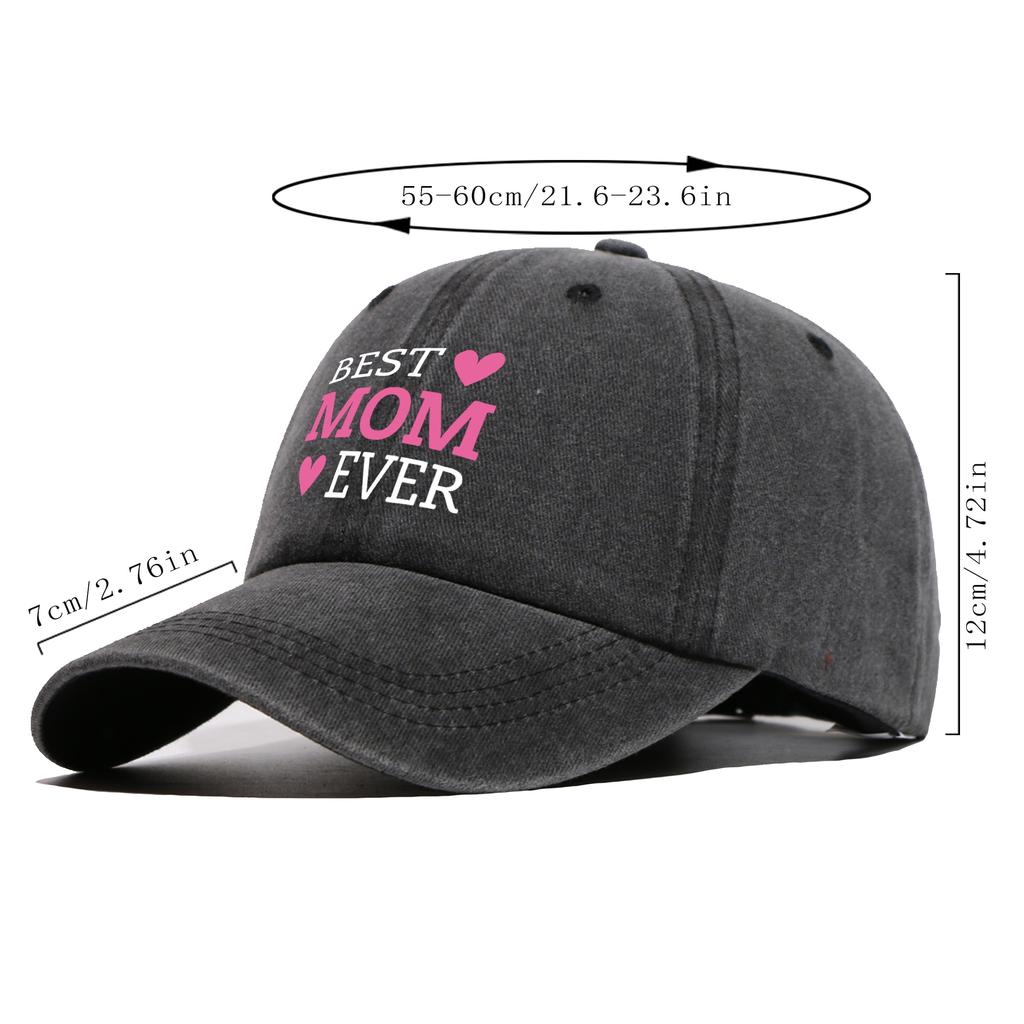 pc pcs Unisex Vintage BEST MOM EVER Trucker Hat Suitable for Outdoor Sports QuickDry Breathable with Buckle Closure Light