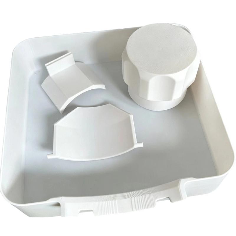 Laundry Room Moisture Tray for Washer Area, Washing Machine Drain Pan Set with Front Opening & High-Side Design