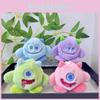 Three Eyed Charming Plush Monster Keychain Cute Backpack Pendant Adorable Gift Toy