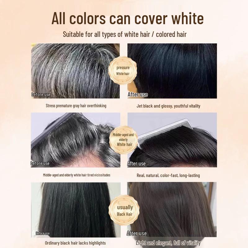 Plant-Based, Gentle, Easy-to-Use Floral Hair Dye Cream - Single-Dose, No Peroxide/Ammonia, Perfect for Home Use