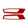 2PCS For Ford Mustang 2009-2013 Accessories Carbon Fiber Car Interior Inner Front Door Panel Cover Wrap Decoration Stickers