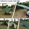 PE Car Awning Canopy with Pole Kits Anti-UV Waterproof for Car SUV Universal Tent Awning Shade Sun Shelter Rooftop Camping Tarps