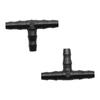 50 Pcs Irrigation Aspersion Té à Barbelure 1/4 Pouce Connecteurs Tuyau d'Eau Raccord de Tuyau Joint pour Système Goutte à Goutte pour Tuyau 4mm/7mm