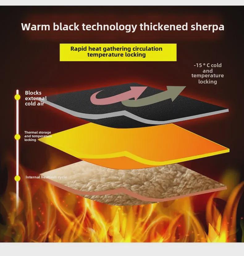 Men’s Windproof Plus Velvet Winter Pants: Thick, Warm, and Trendy.