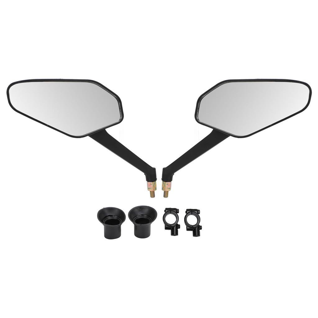 2pcs Handlebar Bike Mirror Scratch Resistant Glass Lens 360 Degree Ajustable Safe Rearview Mirror for Mountain City