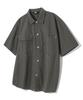 TRILLION Utility Ripstop Two-Pocket Work Half Shirt (Gray)