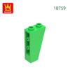 Non-Toxic 58Pcs/Lot 2449 Slope Inverted 75 2X1X3 Block Moc Color Accessories Compatible With Brick Diy Children'S Toy Assembly Parts