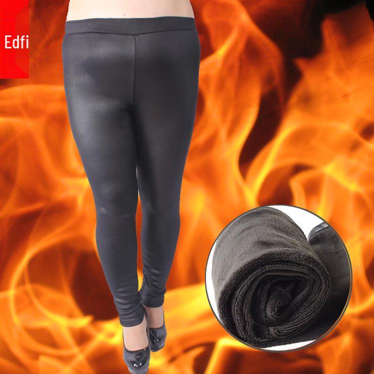 Leggings in Ecopelle 2025 Taglie Forti Anti-Crepa per Autunno/Inverno - Abbigliamento Donna fino a 136 kg