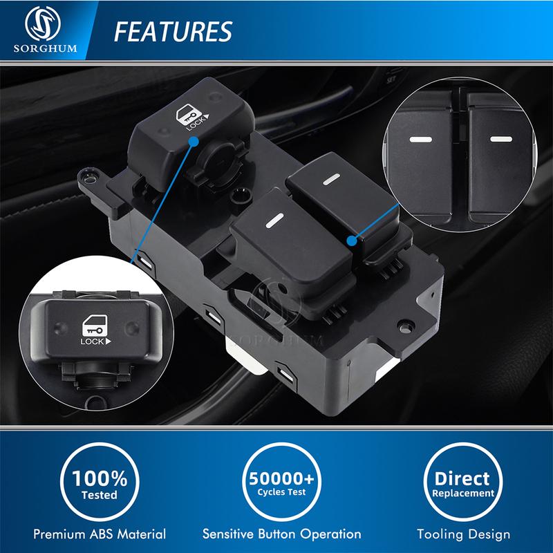 SORGHUM 93570-1M710 Electric Power Window Switch Regulator Button FOR KIA CERATO FORTE CERATO KOUP SHUMA KOUP Car Accessories
