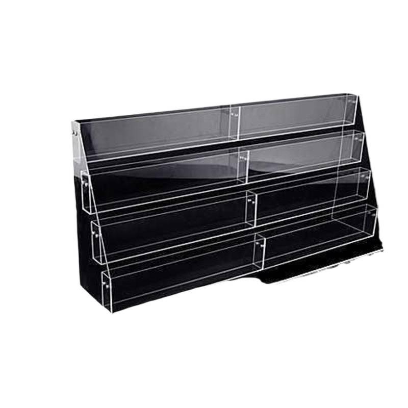 Multifunctional Acrylic Display: Booklet Rack, Pen Holder, Notebook & Magazine Organizer, Greeting Card Stand.