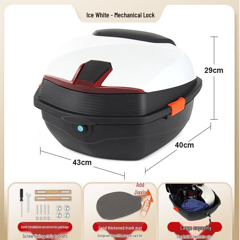 Electric Car & Motorcycle Large Trunk Box - Anti-Shake Universal Storage for Electric Bicycles