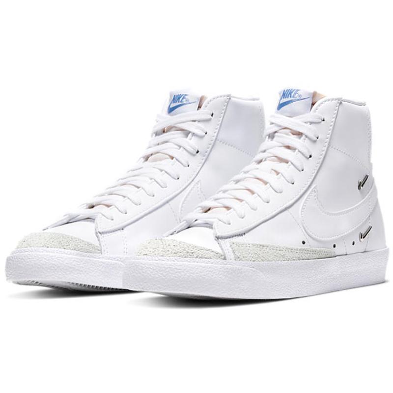 Nike Blazer Mid 77 SE Sisterhood - White Metallic Silver Women's Sneakers Skateboard Shoes CZ4627-100