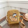 Cartoon Cute Commuter Diagonal Span Bag Canvas Bag Bag Shoulder Crossbody Bag Capybara Bag Small Square Bag