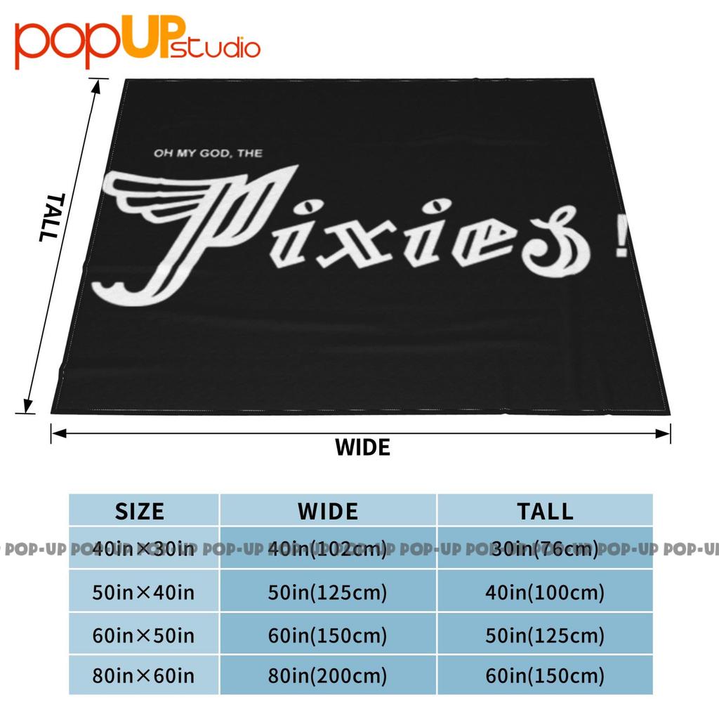Oh My God The Pixies 'Black' Ultra-Soft Blanket Quilt Winter Sofa Cover Bed Covers