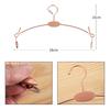 10PCS Gold Metal Hanger for Bra,Non-slip Underwear Clothes Hangers with Two Clips,Wardrobe Storage Organizer for Hanging Pants