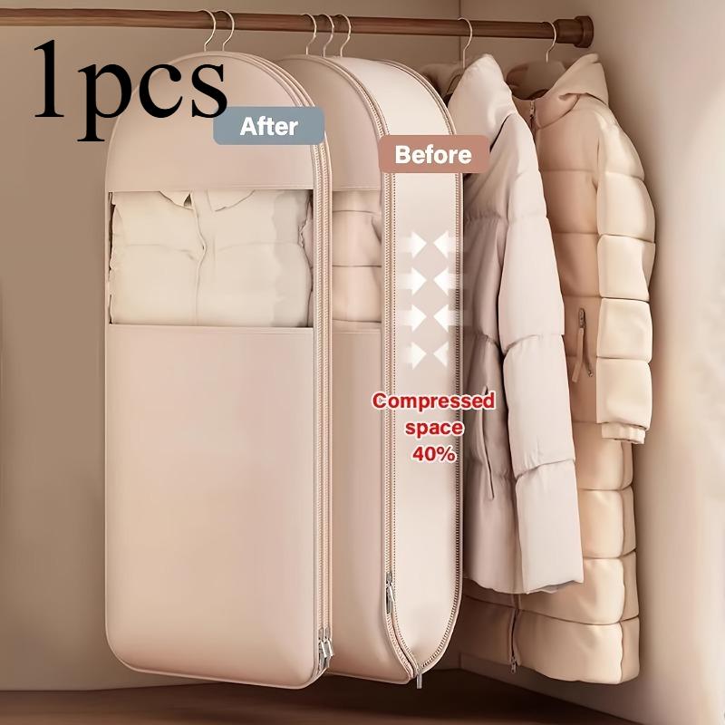 

1 шт. Горжет Сатин Подвесной Прозрачный Чехол для Одежды от Пыли Гардеробное Хранение Пальто Пуховик Защитник Прочный Бытовые Принадлежности 110cm