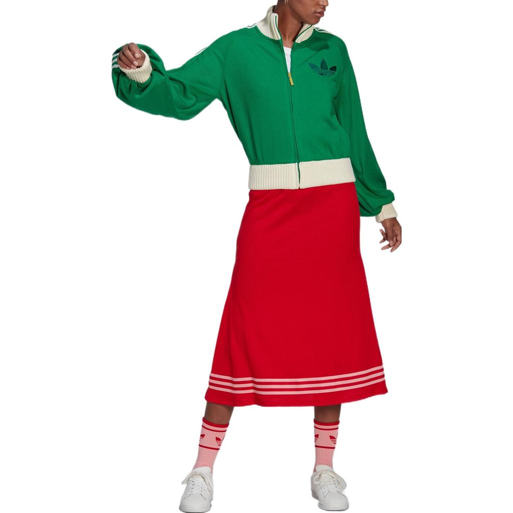 adidas Originals Knit Midi Skirt Vivid Red Women IB2022