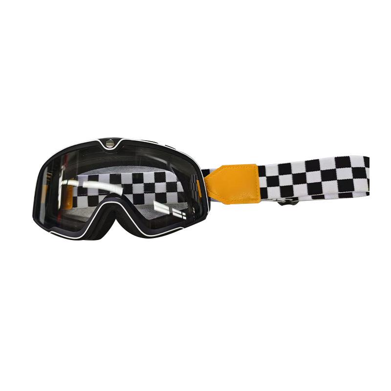Beliebte wind- und sanddichte Motorrad-Fahrbrille – Offroad- und Harley-Helm-kompatibel