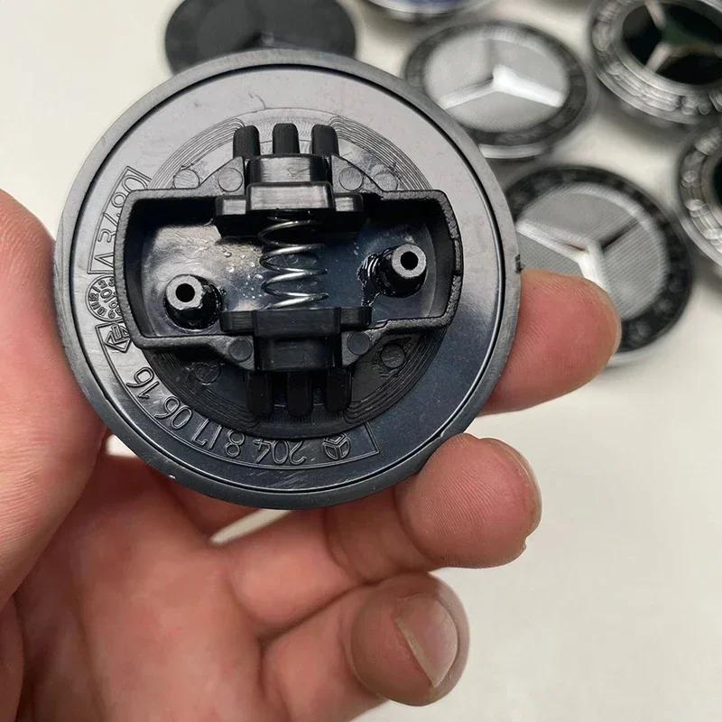 Nový 2025 Pro auto Mercedes Benz Kovový Plochý Znak na Kapotu 57mm Přední Znak Logo Pro Mercedes Benz AMG W212 W213 W205 W177 W247 W176