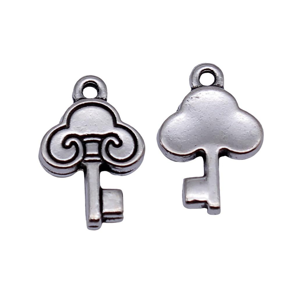 Key Charms Multi Color Alloy Locks Pendants For Romantic Themed Jewelry