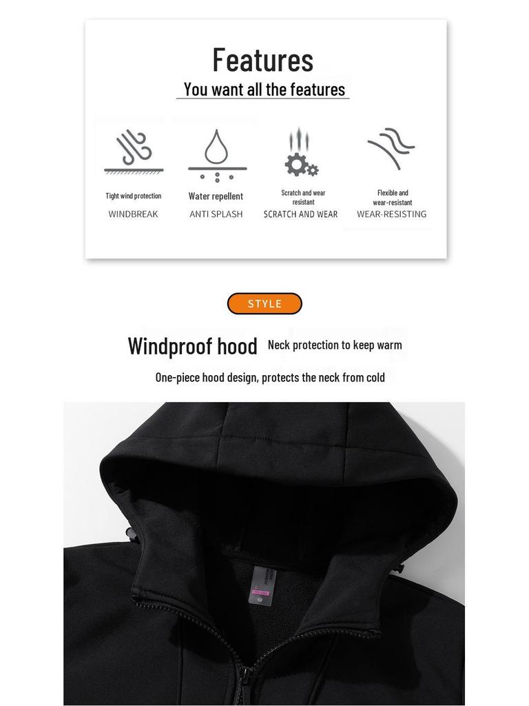 Windproof Jackets: Men's & Women's Hooded Softshell for Mountaineering & Outdoors.