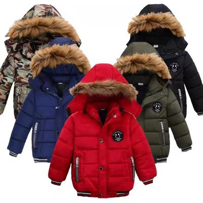 Kinder Jungen Winterjacke Dicker Mantel Stepp Mantel Stepp Kapuze Parka Warm
