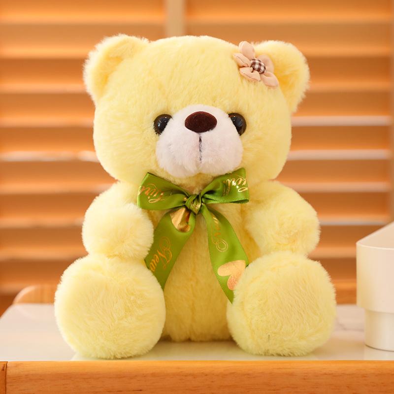 1pc 20CM Super Cute Sitting Teddy Bear Plush Toys Kawaii Bear Plush Dolls Lovely Pillow Stuffed Soft for Birthday Gift