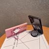 Luxury Glitter Bling Mirror Bracket Stand Shockproof Phone Case Samsung S25 S24 S26 Ultra S23 S22 Plus Diamond Anti Drop Cover