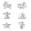 Nonstick Silicone Mold Christmas Theme Figures Moulds Perfect for Crafting Enthusiasts Making Candle Soaps or Ice Cubes