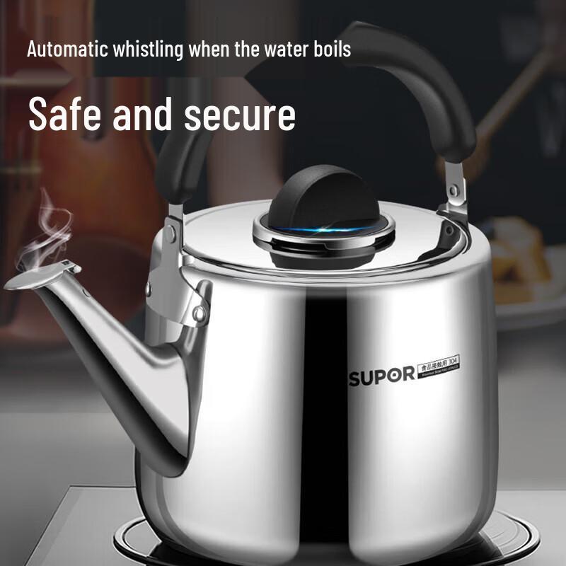 Supor 4L 304 Stainless Steel Whistling Kettle
