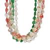 Colorful Natural Stone & Baroque Pearl Heart Necklace for Women