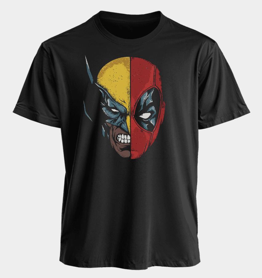 

Чоловічі та жіночі футболки Росомаха Дедпул Літні Американські Весняні та Осінні Дуже великі Спортивні Повсякденні З коротким рукавом 4XL