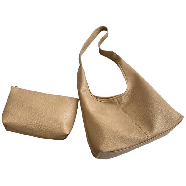 

Volen Shoulder Bag for Large Capacity Tote Bag with PU Leather for Commuting to Work or School Women, Button, Handbag, Lightweight, Soft, Simple,