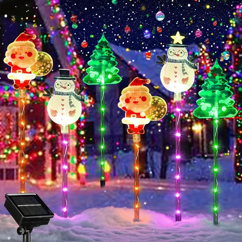 Solar-Powered Snowman Light: Acrylic Lawn Decoration for a Festive Christmas Atmosphere