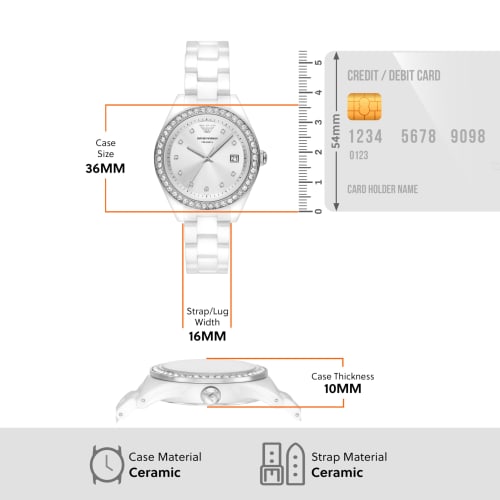 Emporio Armani Women's Watch NA AR70014 White