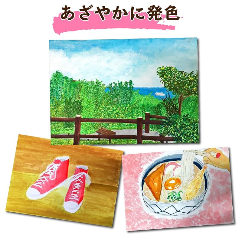 Sakura Craypas Acrylic Gouache Paint, 12 Colors, 13 Sticks (2 White), AGW13