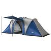 Family Camping Tent 3000mm Waterproof Windproof Tunnel Tent 8-12 Person, Navy Blue & Light Grey