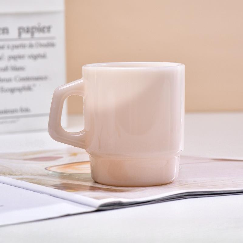 Korean Style Glass Coffee Travel Mug Milk Tea Water Cup Espresso Cups Personalized Milk Jade Mugs Mate Gifts Tableware
