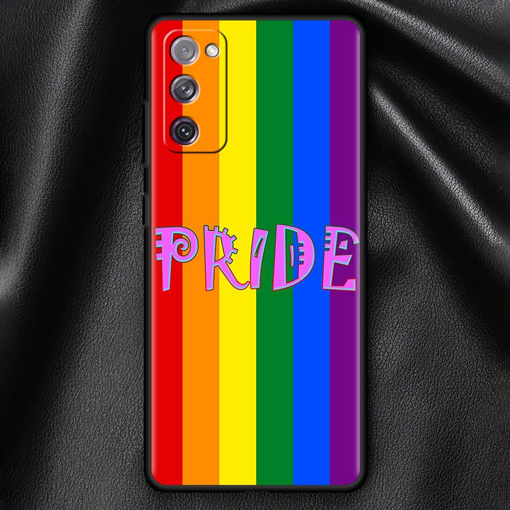 Lesbian LGBT Pride Soft Black Case For Samsung Galaxy S21 Ultra S20 FE S10 Plus S10e S9 S8 S7 M51 M31 Silicone Shell Phone Cover