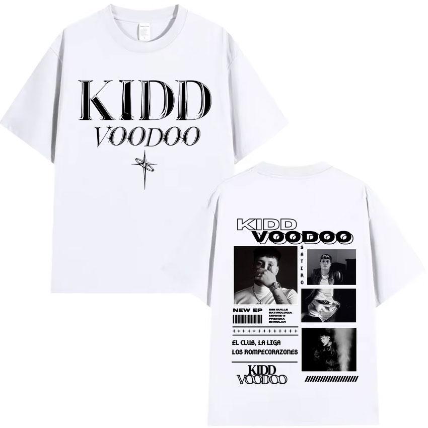 Rapper Kidd Voodoo Satiro Tour Harajuku Graphics 2025 Oversized High Quality Tshirt Mens Womens Short Sleeve Cotton Casual Tops