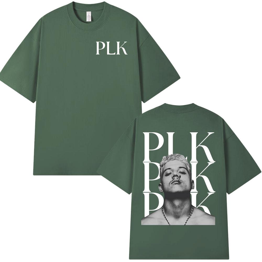 Rapper PLK Face Graphic Tshirt Unisex Women Clothing Fashion Hip Hop Music Tshirts Casual Cotton Short Sleeves T Shirt Streetwear