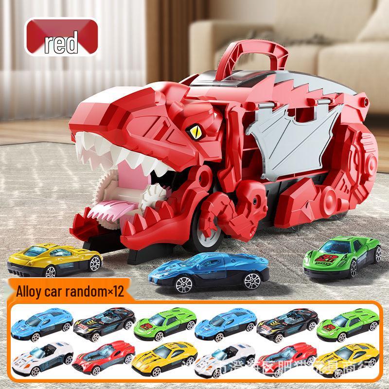 Children's Transforming T-Rex Inertial Car Toy for 3-Year-Olds
