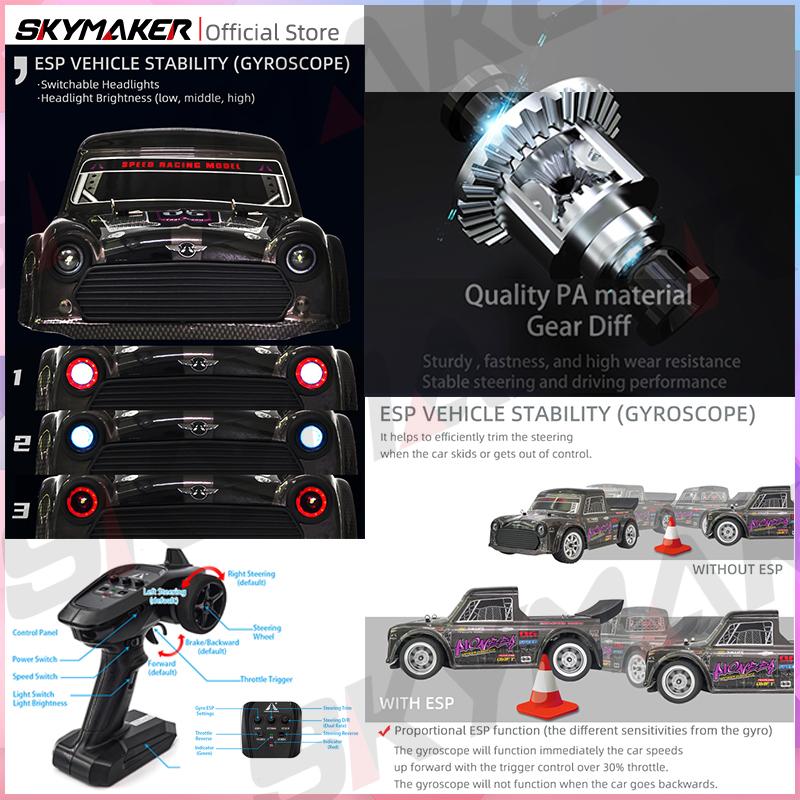 Professional RC Racing Car 1/16 UD1604 UD1603 Ud1607 RC Car High Speed 2.4G Brushless 4WD Drift Remote Control Drift Car Toy for Boys Brushless Motor