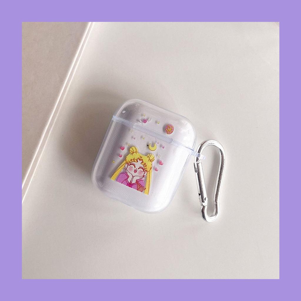Cartoon AirPods1/1st generation Apple earphone case Pro1st generation Bluetooth earphone case Transparent earphone case Soft