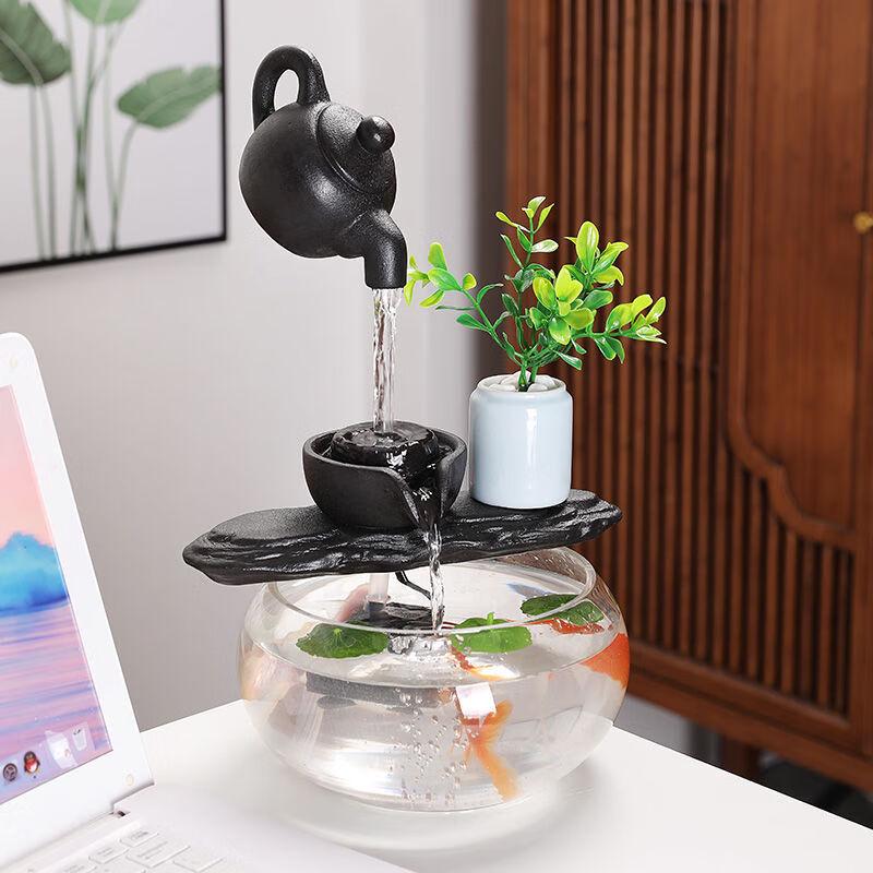 Керамический фонтанчик для сада «Текущая вода»