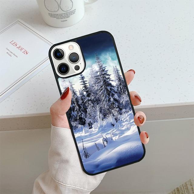 Winter Landscape Phone Case For iPhone 17 Air 13 12 14 15 16  Cover For Apple 14 15 16 Pro Max 6S Plus Coque